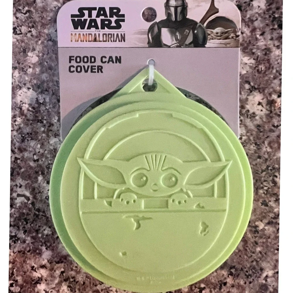 Star Wars Grogu Silicone Food‎ Can Cover Pet OS Green Brand New Baby Yoda 3-Pack